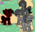 Size: 437x405 | Tagged: safe, oc, oc only, oc:caki, pony, pony town, photo shoot of caki, statue