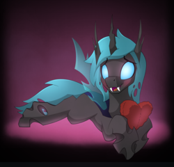 Size: 1243x1193 | Tagged: safe, artist:drawponies, oc, oc only, oc:shifter, changeling, cute, glowing, male, solo