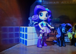 Size: 2856x2022 | Tagged: safe, artist:ultron98, artist:white mist, rarity, human, equestria girls, g4, doll, equestria girls minis, female, figure, funko, high res, mystery minis, toy