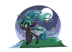 Size: 1280x920 | Tagged: safe, artist:feekteev, queen chrysalis, changeling, changeling queen, g4, cute, cutealis, female, solo