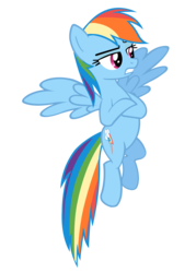 Size: 2500x3500 | Tagged: safe, artist:vexorb, rainbow dash, g4, may the best pet win, female, high res, simple background, solo, transparent background, unamused, vector