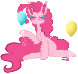 Size: 1024x971 | Tagged: safe, artist:vanillaswirl6, pinkie pie, earth pony, pony, g4, female, fluffy, solo