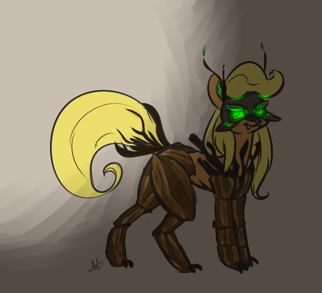 Timber Applejack #1238899 - safe, artist:ogaraorcynder, applejack, original species ...