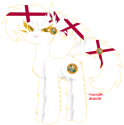 Size: 1024x1033 | Tagged: safe, artist:vanillaswirl6, oc, oc only, pony, vanillaswirl6's state ponies, florida, solo