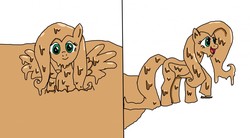 Size: 1280x708 | Tagged: safe, fluttershy, g4, mud, squishy