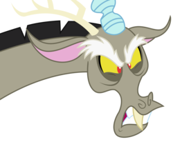 Size: 4038x3375 | Tagged: safe, artist:sketchmcreations, discord, dungeons and discords, g4, angry, gritted teeth, simple background, transparent background, vector