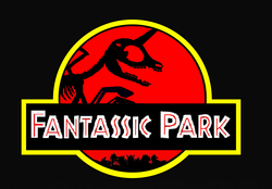 Size: 1028x715 | Tagged: safe, alicorn, pony, jurassic park, logo, parody