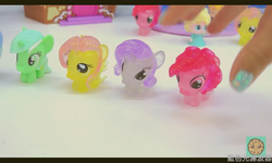 Size: 800x480 | Tagged: safe, fluttershy, lyra heartstrings, pinkie pie, rarity, g4, merchandise, youtube link