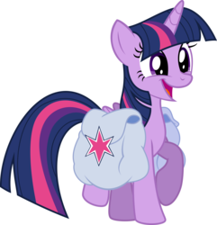 Size: 4158x4320 | Tagged: safe, artist:iknowpony, twilight sparkle, alicorn, pony, g4, .svg available, absurd resolution, female, folded wings, hooves, horn, mare, open mouth, saddle bag, simple background, smiling, solo, transparent background, twilight sparkle (alicorn), vector, wings