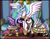 Size: 2490x1946 | Tagged: safe, artist:stormblaze-pegasus, princess celestia, twilight sparkle, oc, oc:bridle timeout, alicorn, pegasus, pony, g4, canon x oc, ethereal hair, ethereal mane, ethereal tail, female, lesbian, mare, marriage, pegasus oc, ring, ship:twidle, shipping, tail, translucent mane, trio, trio female, twilight sparkle (alicorn), wedding, wedding ring, wing hole