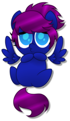 Size: 1024x1767 | Tagged: safe, artist:aleximusprime, oc, oc only, oc:runic shield, pegasus, pony, blue coat, blue eyes, chibi, commission, duckface, floating wings, no pupils, palindrome get, pink mane, pink tail, simple background, solo, tail, transparent background, wings