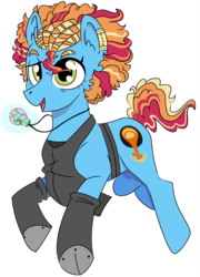 Size: 610x847 | Tagged: safe, artist:dbkit, oc, oc only, oc:icarus, pony, ear piercing, earring, jewelry, necklace, offspring, parent:tree hugger, parent:zephyr breeze, parents:zephyrhugger, piercing, simple background, solo, transparent background