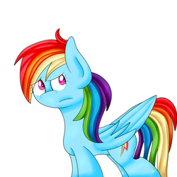 Size: 2500x2500 | Tagged: safe, artist:hurricanestarpegasus, rainbow dash, g4, backwards cutie mark, female, high res, solo