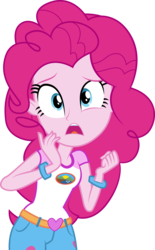 Size: 5792x9360 | Tagged: safe, artist:twls7551, pinkie pie, equestria girls, g4, my little pony equestria girls: legend of everfree, absurd resolution, bracelet, clothes, female, jewelry, open mouth, shorts, simple background, solo, transparent background, vector