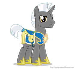 Size: 1316x1203 | Tagged: safe, artist:egegokprochannel, oc, oc:scope, pony, unicorn, armor, frown, grumpy, guard, male, royal guard, royal guard armor, scowl, simple background, stallion, transparent background, vector