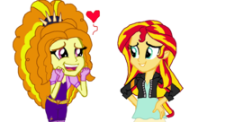 Size: 1724x935 | Tagged: safe, artist:ktd1993, adagio dazzle, sunset shimmer, equestria girls, g4, female, lesbian, ship:sunsagio, shipping