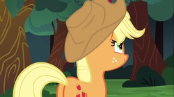 Size: 1100x618 | Tagged: safe, screencap, applejack, earth pony, pony, buckball season, g4, applebutt, butt, female, mare, plot