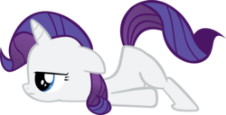 Size: 776x396 | Tagged: safe, artist:ironm17, rarity, g4, bored, face down ass up, female, filly, filly rarity, scootie belle, simple background, solo, transparent background, vector, younger