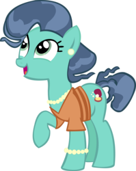 Size: 9939x12508 | Tagged: safe, artist:cyanlightning, mrs. paleo, earth pony, pony, g4, the fault in our cutie marks, .svg available, absurd resolution, bracelet, ear piercing, earring, jewelry, necklace, piercing, simple background, solo, transparent background, vector