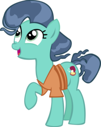 Size: 9939x12508 | Tagged: safe, artist:cyanlightning, mrs. paleo, earth pony, pony, g4, the fault in our cutie marks, .svg available, absurd resolution, clothes, missing accessory, mother, simple background, solo, transparent background, vector