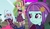 Size: 666x387 | Tagged: safe, edit, edited screencap, screencap, lemon zest, sugarcoat, sunny flare, equestria girls, g4, my little pony equestria girls: friendship games, bowtie, clothes, crystal prep academy uniform, female, glasses, headphones, jealous, lesbian, love triangle, plaid skirt, school uniform, shipping, skirt, sugarflare, sugarzest