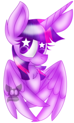 Size: 2184x3608 | Tagged: safe, artist:tailsdollterror, twilight sparkle, alicorn, pony, g4, female, high res, simple background, solo, starry eyes, transparent background, twilight sparkle (alicorn), watermark, wingding eyes