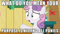 Size: 610x343 | Tagged: safe, edit, edited screencap, screencap, sweetie belle, pony, g4, the fault in our cutie marks, meme