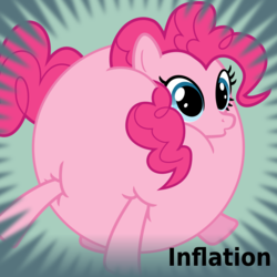 Size: 819x819 | Tagged: safe, artist:saby, pinkie pie, earth pony, pony, derpibooru, feeling pinkie keen, g4, .svg available, balloonie pie, female, inflation, meta, official spoiler image, pinkie sense, solo, spherical inflation, spoilered image joke, svg, vector