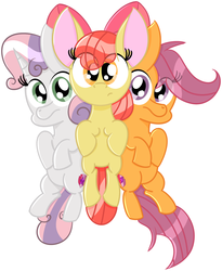 Size: 1507x1836 | Tagged: safe, artist:pastelhorses, apple bloom, scootaloo, sweetie belle, g4, the fault in our cutie marks, cutie mark, cutie mark crusaders, the cmc's cutie marks