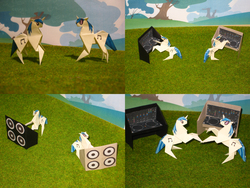 Size: 4544x3408 | Tagged: safe, artist:malte279, dj pon-3, vinyl scratch, g4, craft, origami, self ponidox