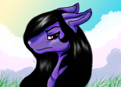 Size: 504x360 | Tagged: safe, artist:brainiac, oc, oc only, oc:brainiac, pony, bust, portrait, solo