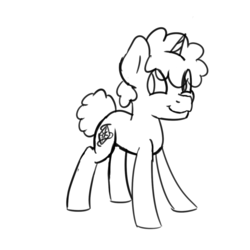 Size: 3000x3000 | Tagged: safe, artist:magmatic, oc, oc only, oc:magmatic, pony, unicorn, high res, monochrome, sketch, solo