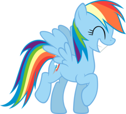 Size: 6000x5428 | Tagged: safe, artist:slb94, rainbow dash, g4, absurd resolution, cute, dashabetes, excited, female, simple background, solo, transparent background, vector