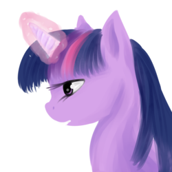 Size: 2000x2000 | Tagged: safe, artist:shadestepwarrior, twilight sparkle, g4, bust, female, magic, portrait, solo