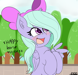 Size: 2200x2134 | Tagged: safe, artist:freefraq, flitter, pony, g4, blushing, cute, descriptive noise, female, flitterbetes, freefraq is trying to murder us, happy, high res, horse noises, meme, open mouth, rearing, solo