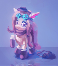 Size: 1289x1451 | Tagged: safe, artist:lmgchikess, fluttershy, g4, clothes, female, goggles, scarf, solo