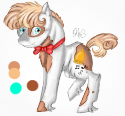 Size: 1225x1141 | Tagged: safe, artist:sweetheart-arts, oc, oc only, oc:ring-a-belle, offspring, parent:pipsqueak, parent:sweetie belle, parents:sweetiesqueak, reference sheet, solo
