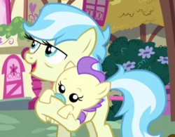 Size: 442x345 | Tagged: safe, screencap, cream puff, cultivar, pony, g4, the fault in our cutie marks, cropped