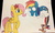 Size: 4785x2896 | Tagged: safe, artist:megasweet, artist:yanderewwolf, fluttershy, rainbow dash, chipmunk, pegasus, pony, g4, cloud, color correction, duo, female, filly, filly fluttershy, filly rainbow dash, flower, flower in hair, foal, folded wings, looking at someone, looking down, on a cloud, raised hoof, scared, simple background, tail, tail pull, trace, traditional art, wavy mouth, white background, wide eyes, wings, younger