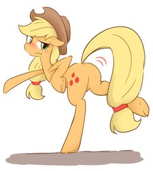 Size: 3664x4096 | Tagged: safe, artist:akainu_pony, applejack, applejack's "day" off, g4, butt, chickenjack, female, plot, solo