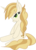 Size: 571x801 | Tagged: safe, artist:rainbowtashie, sweet biscuit, pony, unicorn, g4, bedroom eyes, female, inkscape, mare, ponyscape, simple background, sitting, solo, transparent background, vector, waifu