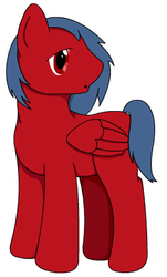 Size: 236x392 | Tagged: safe, artist:onyxpenstroke, oc, oc only, oc:kodeake, pegasus, pony, :o, looking away, male, simple background, solo, white background