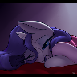 Size: 1800x1800 | Tagged: dead source, safe, artist:captainpudgemuffin, rarity, pony, unicorn, g4, clothes, female, mare, morning ponies, one eye closed, robe, solo, tired