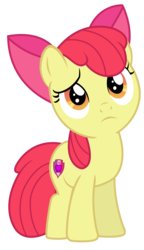 Size: 1500x2613 | Tagged: safe, artist:sketchmcreations, apple bloom, g4, the fault in our cutie marks, cute, cutie mark, head tilt, simple background, the cmc's cutie marks, transparent background, vector