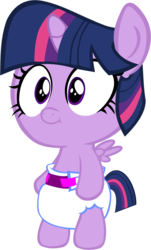 Size: 1327x2191 | Tagged: safe, artist:megarainbowdash2000, twilight sparkle, alicorn, pony, g4, baby, baby pony, babylight sparkle, bipedal, cute, diaper, female, filly, filly twilight sparkle, foal, simple background, solo, transparent background, twiabetes, twilight sparkle (alicorn), younger