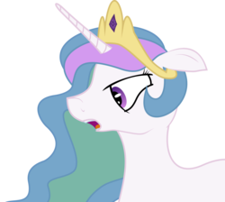 Size: 5001x4486 | Tagged: safe, artist:thejbw, princess celestia, alicorn, pony, g4, absurd resolution, female, mare, simple background, solo, transparent background, vector