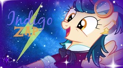 Size: 1280x716 | Tagged: safe, artist:yaycelestia0331, indigo zap, equestria girls, g4, clothes, crystal prep academy uniform, equestria girls ponified, ponified, school uniform, solo