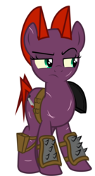 Size: 3241x6001 | Tagged: safe, artist:cezaryy, artist:marioaddict, derpibooru exclusive, edit, vector edit, oc, oc only, oc:temper, earth pony, pony, fallout equestria, fallout equestria: spectrum, raider, simple background, solo, transparent background, vector