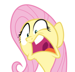 Size: 8192x7868 | Tagged: safe, artist:crimson, fluttershy, pegasus, pony, buckball season, g4, .ai available, absurd resolution, faic, female, mare, open mouth, simple background, solo, transparent background, vector