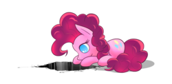Size: 2592x1260 | Tagged: safe, artist:flamevulture17, pinkie pie, g4, female, hole, solo